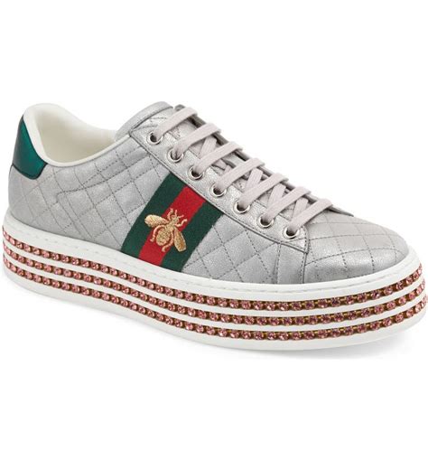 Gucci new ace platform sneakers